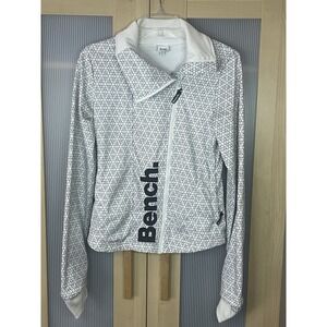 BENCH Sz S Fitness Jacket Gym Outdoors Asymmetrical Thumb Holes Running Hiking